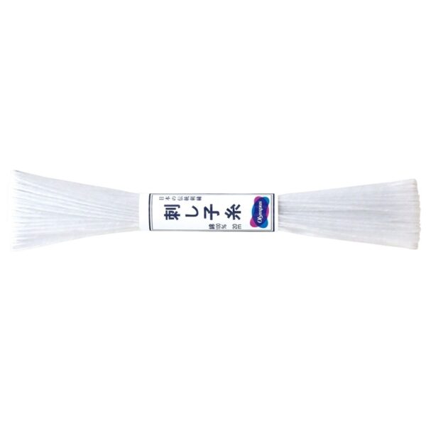 sashiko tråd hvid