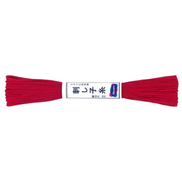 sashiko tråd rød
