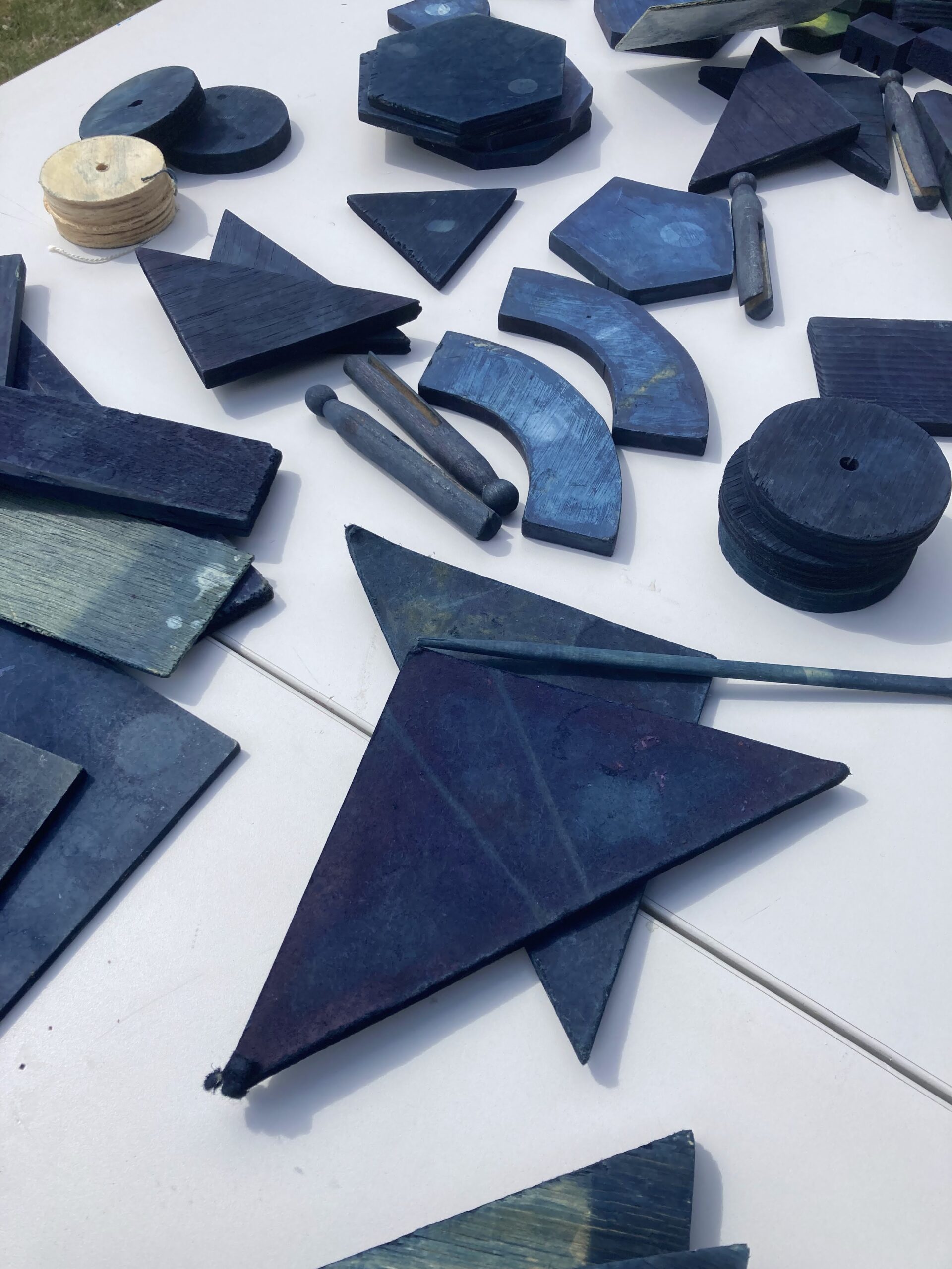 indigo workshop med itajime shibori